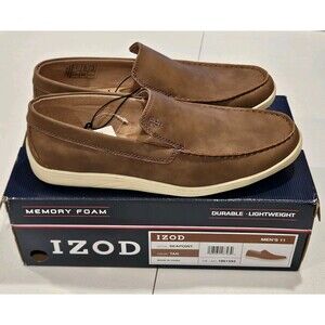 Izod, Men's "Seapoint" Casual Slip On Shoe Size 11 / Color Tan / New